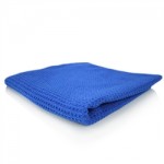 GLASS AND WINDOW WAFFLE WEAVE TOWEL BLUE